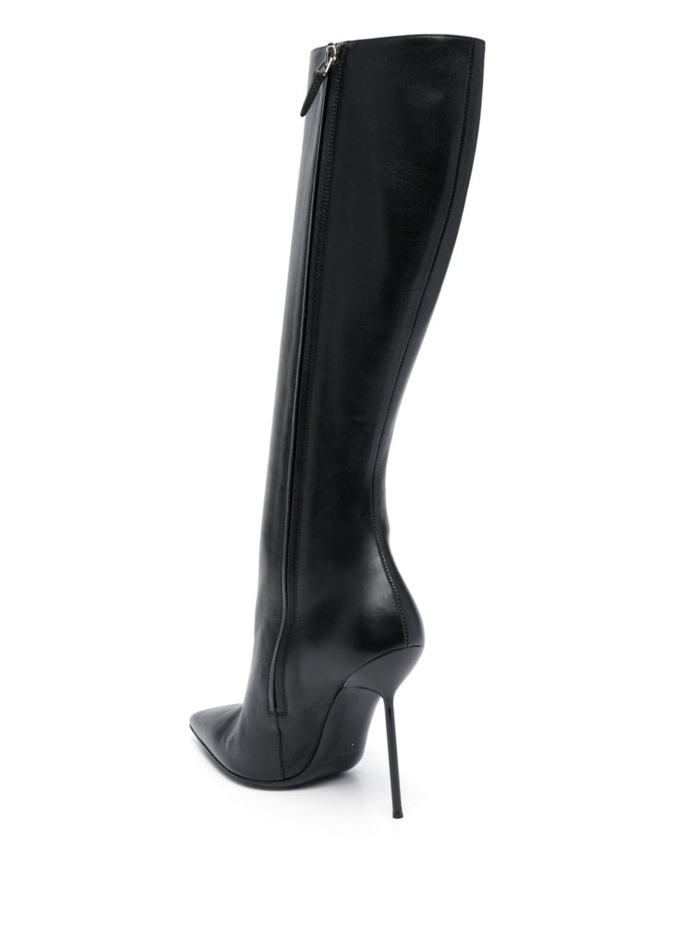 110mm leather stiletto boots - 3