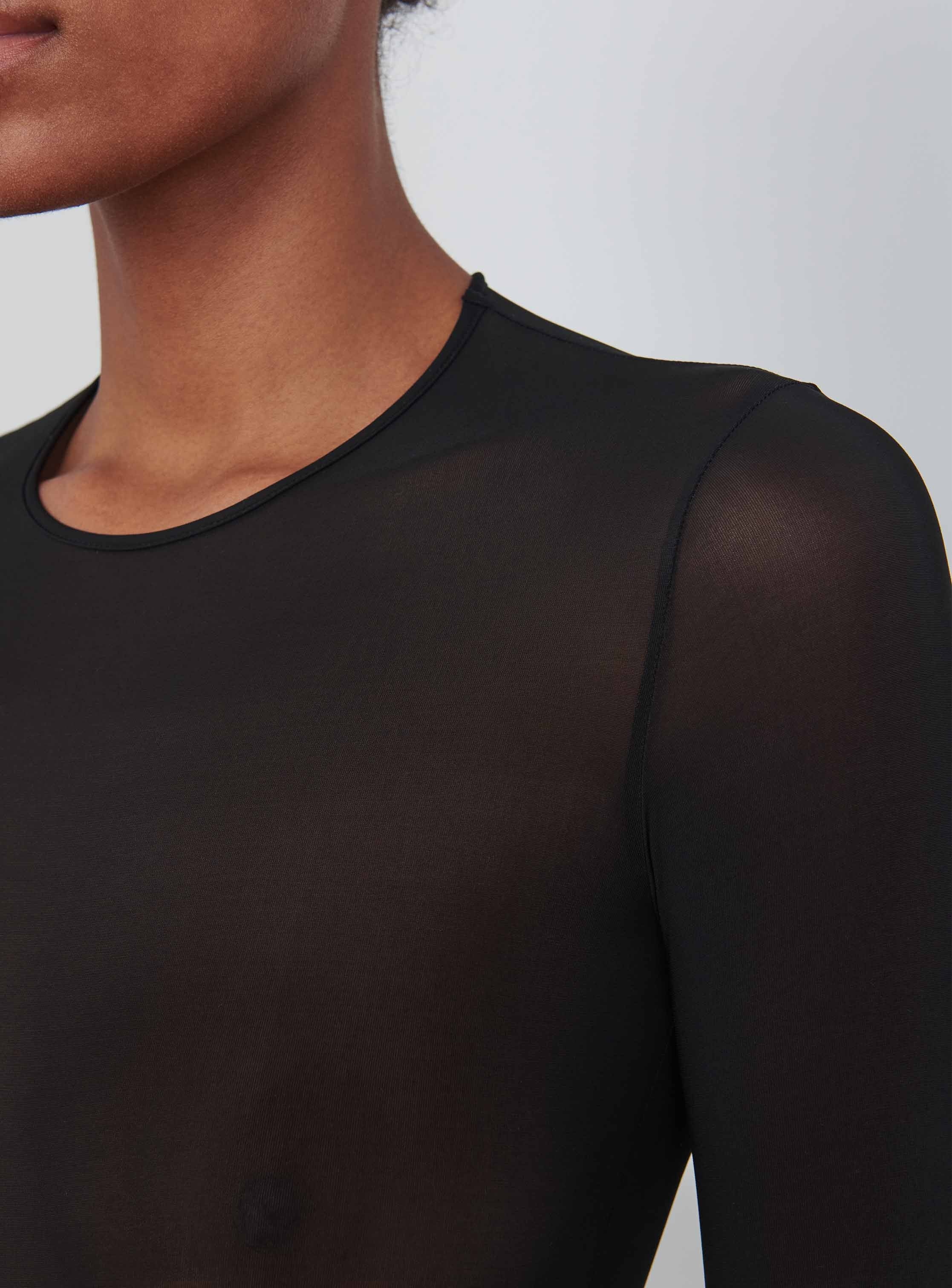 Sheer Bodysuit Black - 5