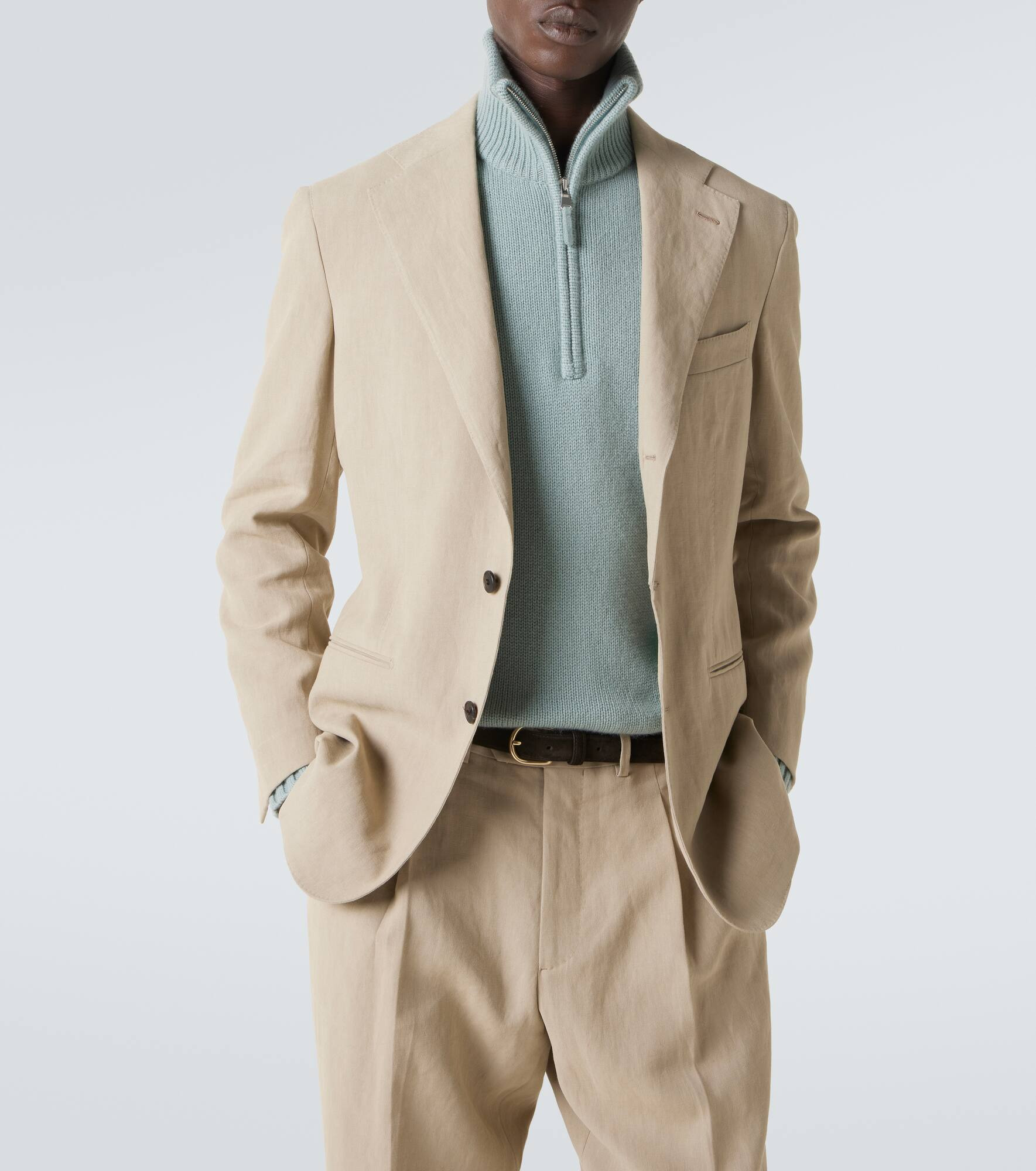 Cashmere half-zip sweater - 5