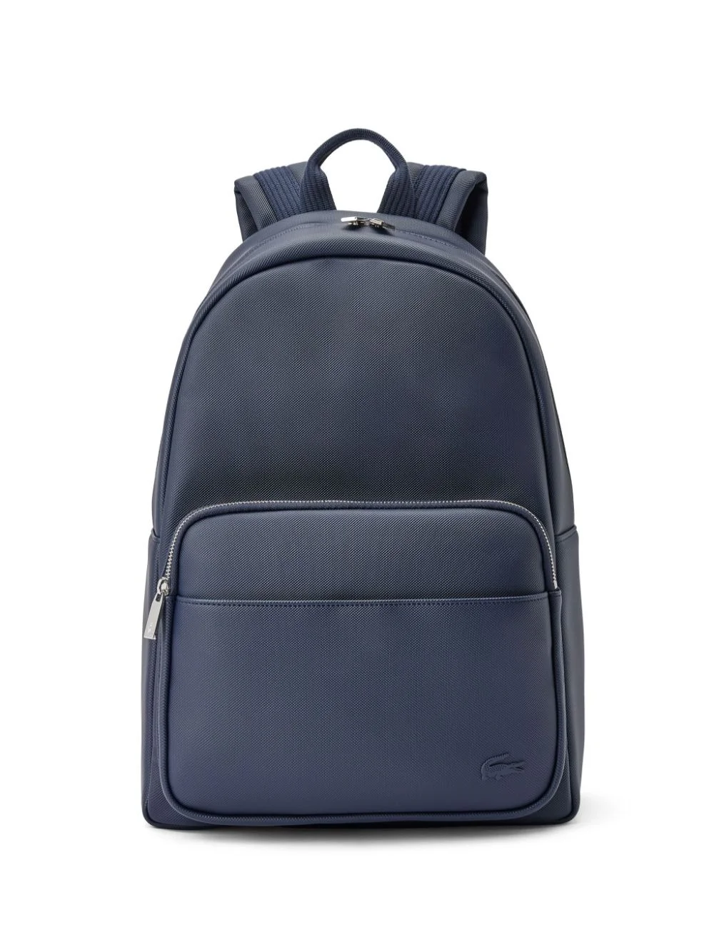 logo-appliqué faux-leather backpack - 1