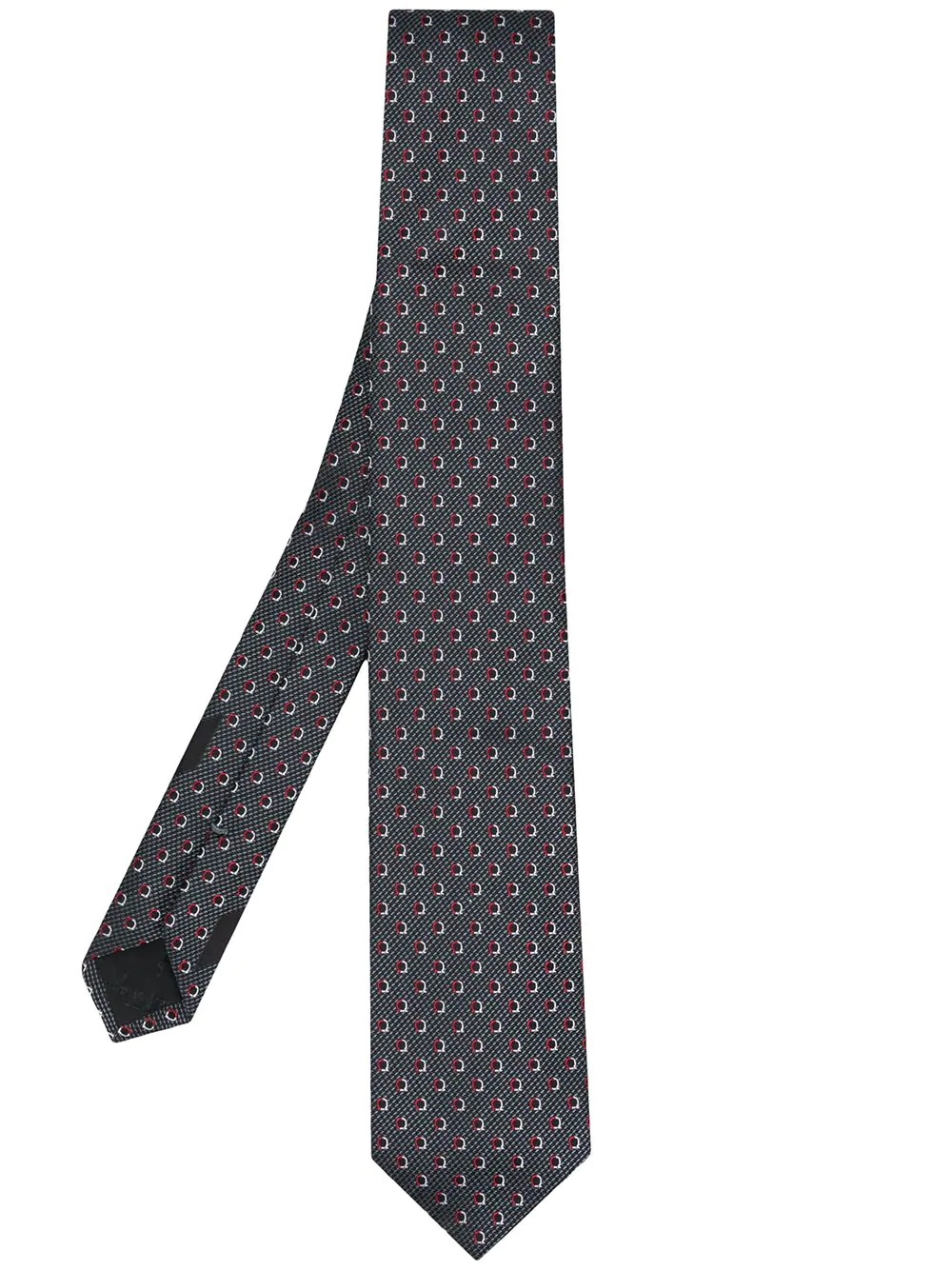 Gancini fine-weave tie - 1