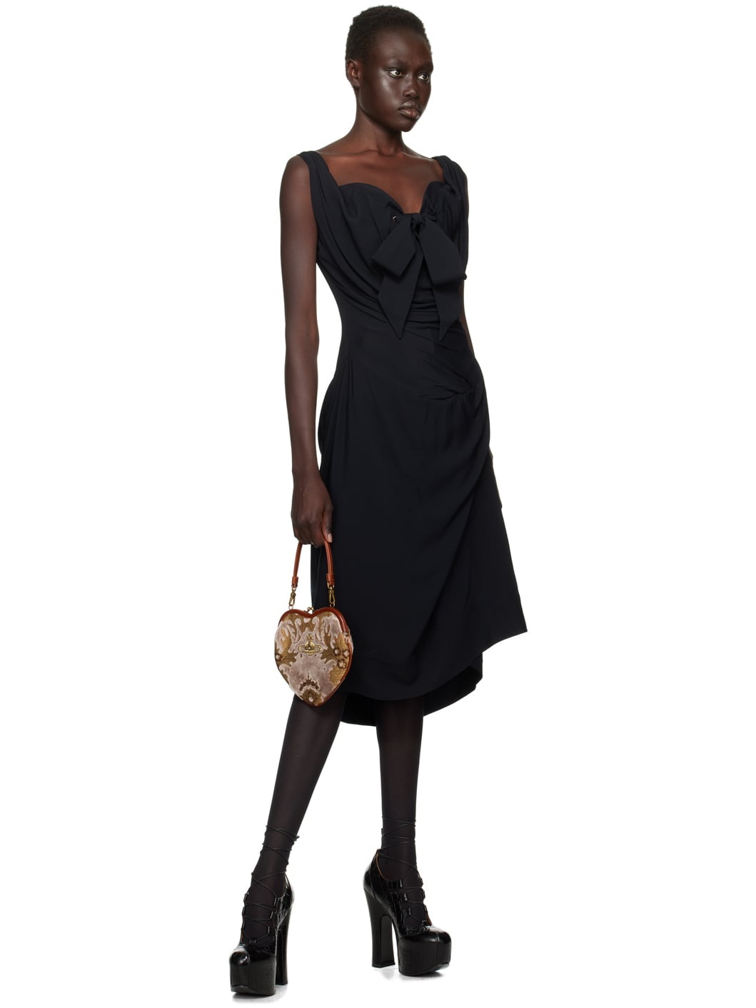 Black Iwona Midi Dress - 4