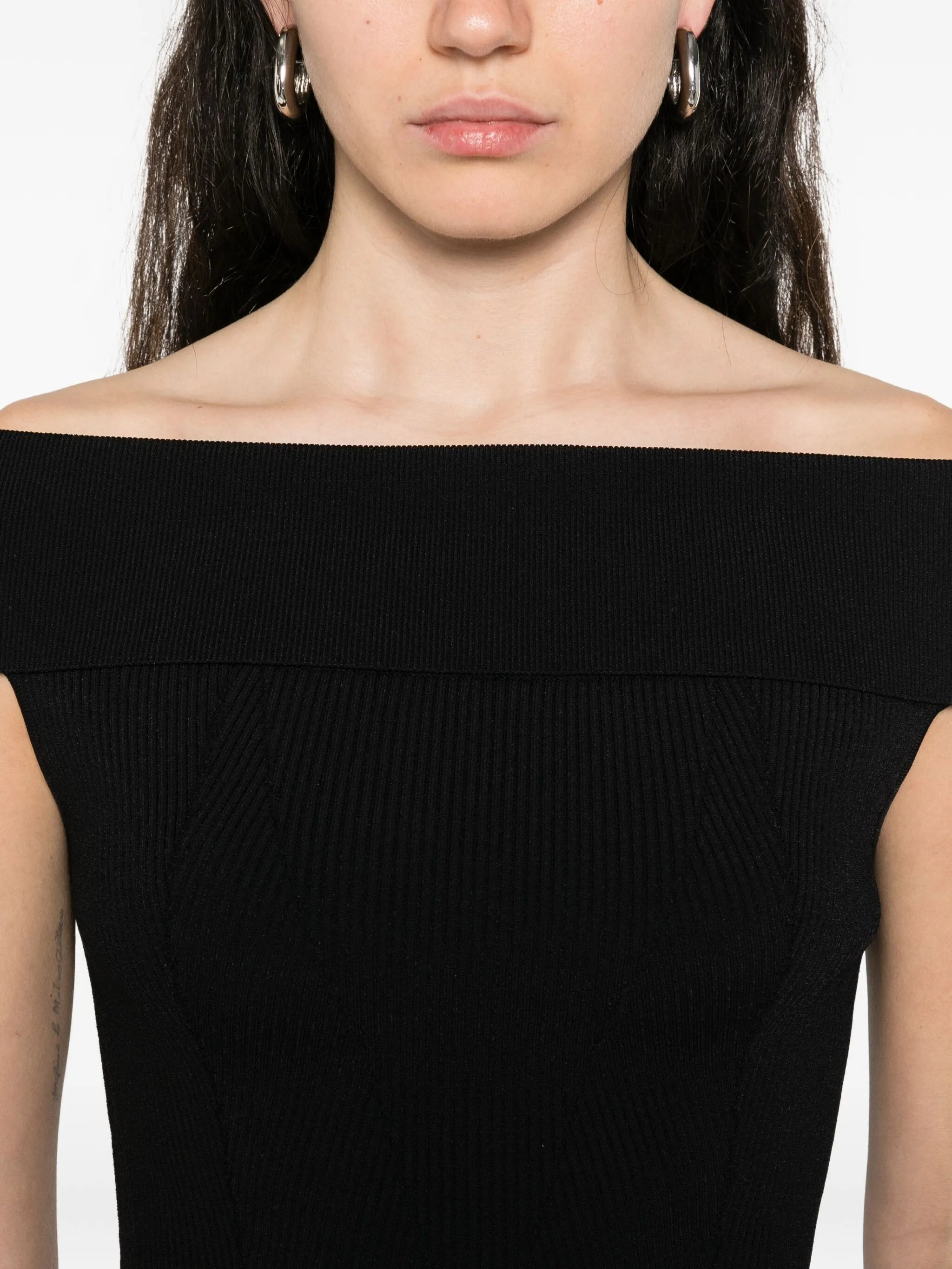 Givenchy Off-shoulder Ribbed Top - 5