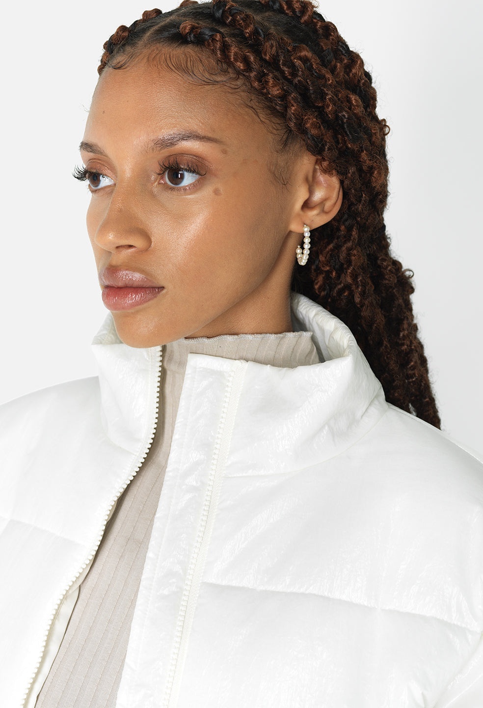 JOHN ELLIOTT X M.A.R.S HOOP PEARL EARRING - 2