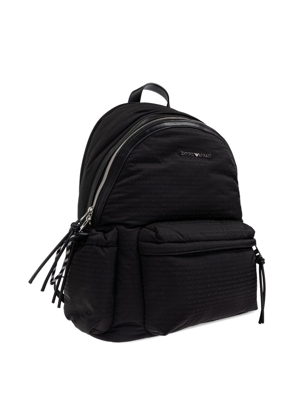 logo-plaque quilted backpack - 4
