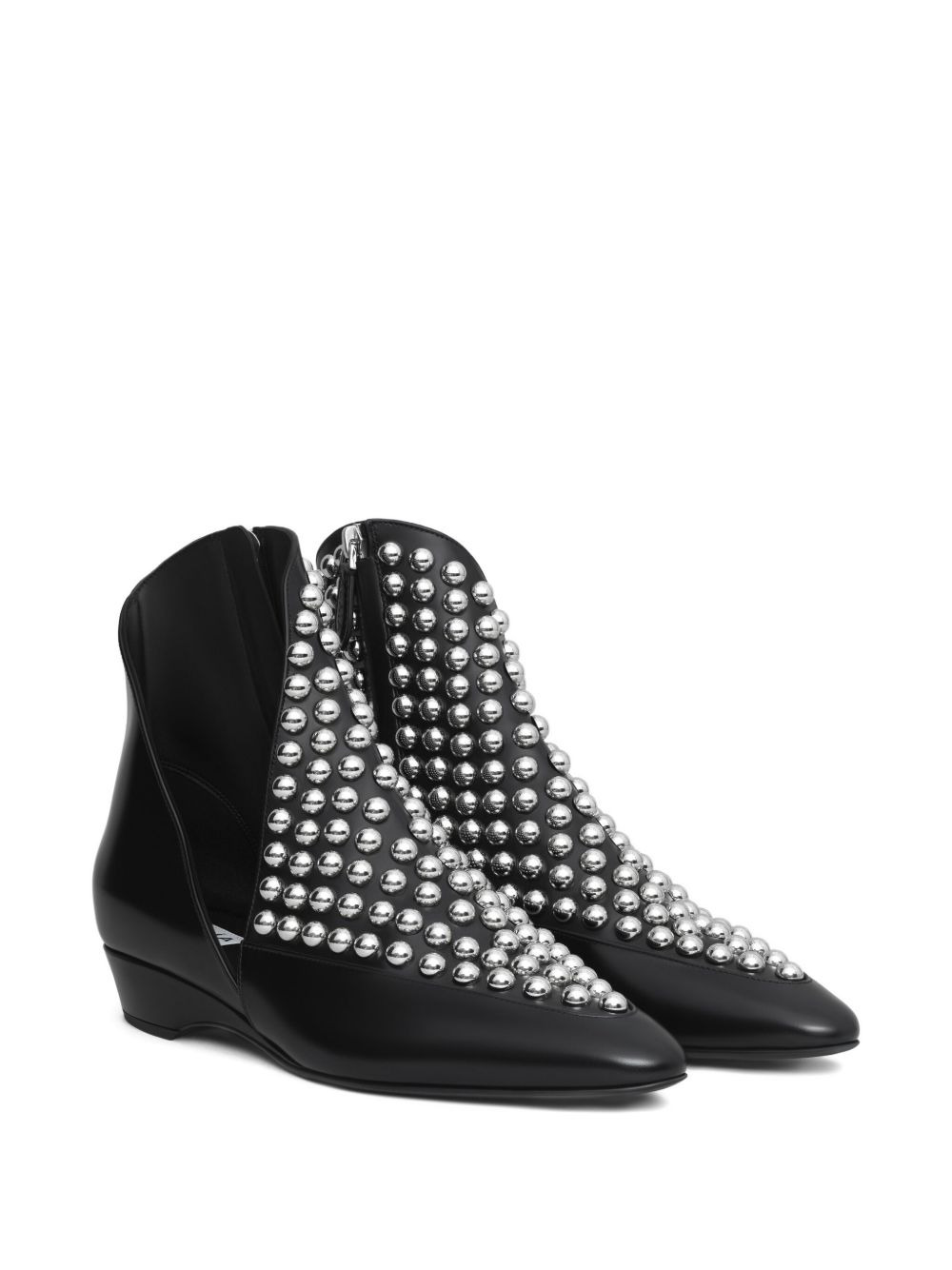 30mm side-zip studded boots - 2