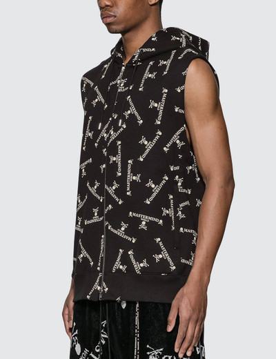 MASTERMIND WORLD Allover Logo Print Sleeveless Sweatshirt outlook