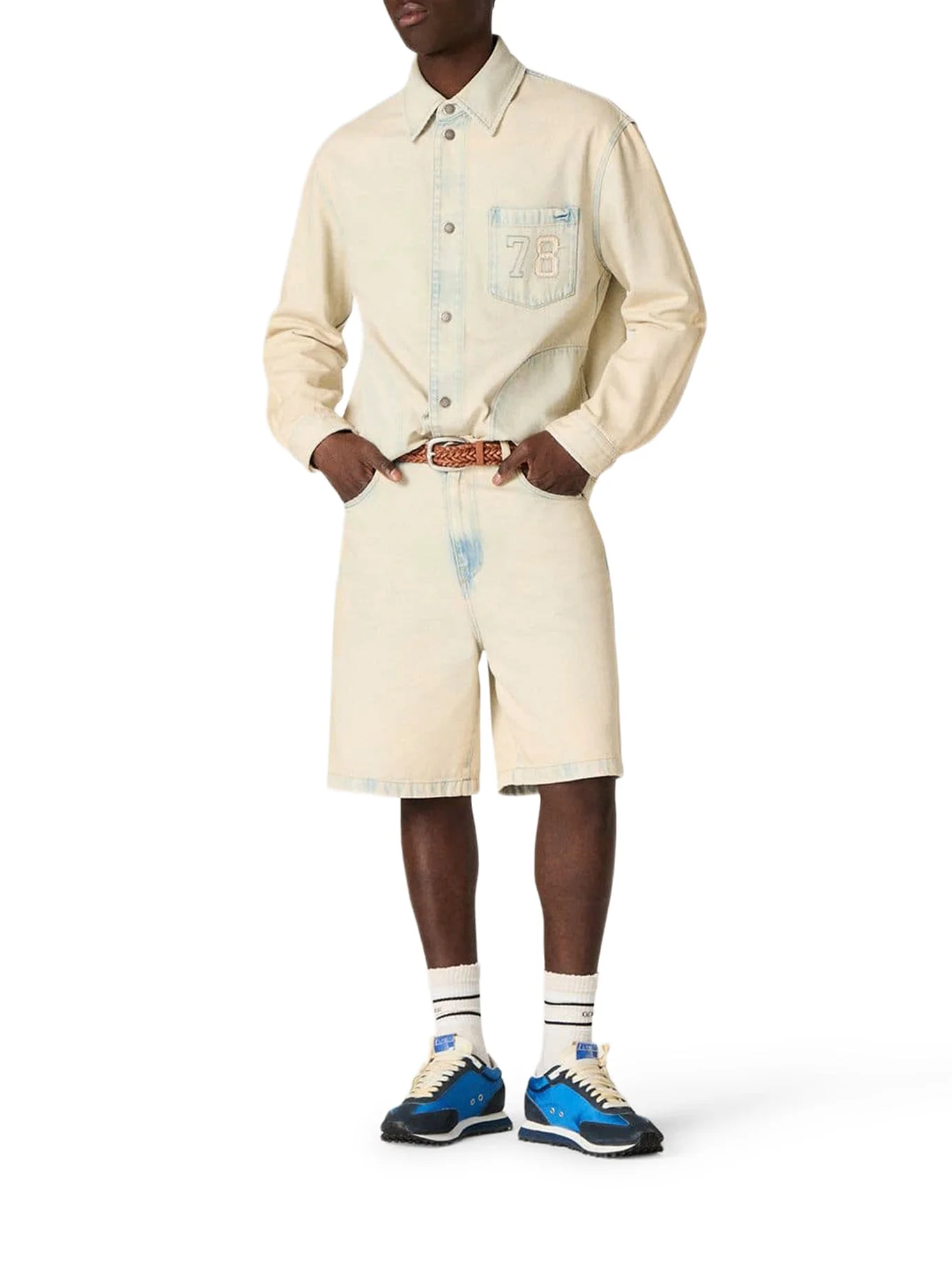 SAND DENIM WORK JACKET - 1