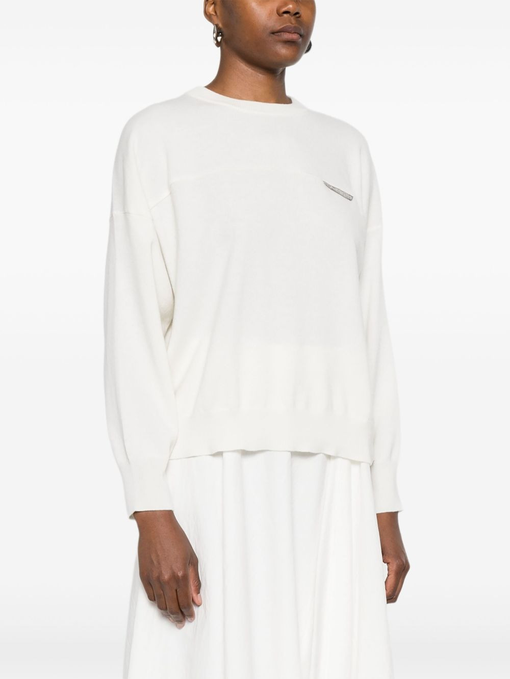 embellished crew-neck T-shirt - 3
