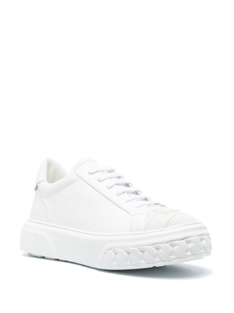 CASADEI logo-patch low-top sneakers outlook