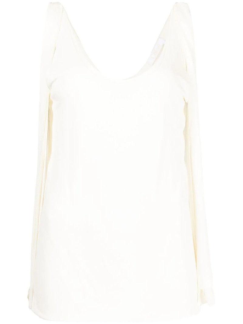 strap detail U-neck tank top 1