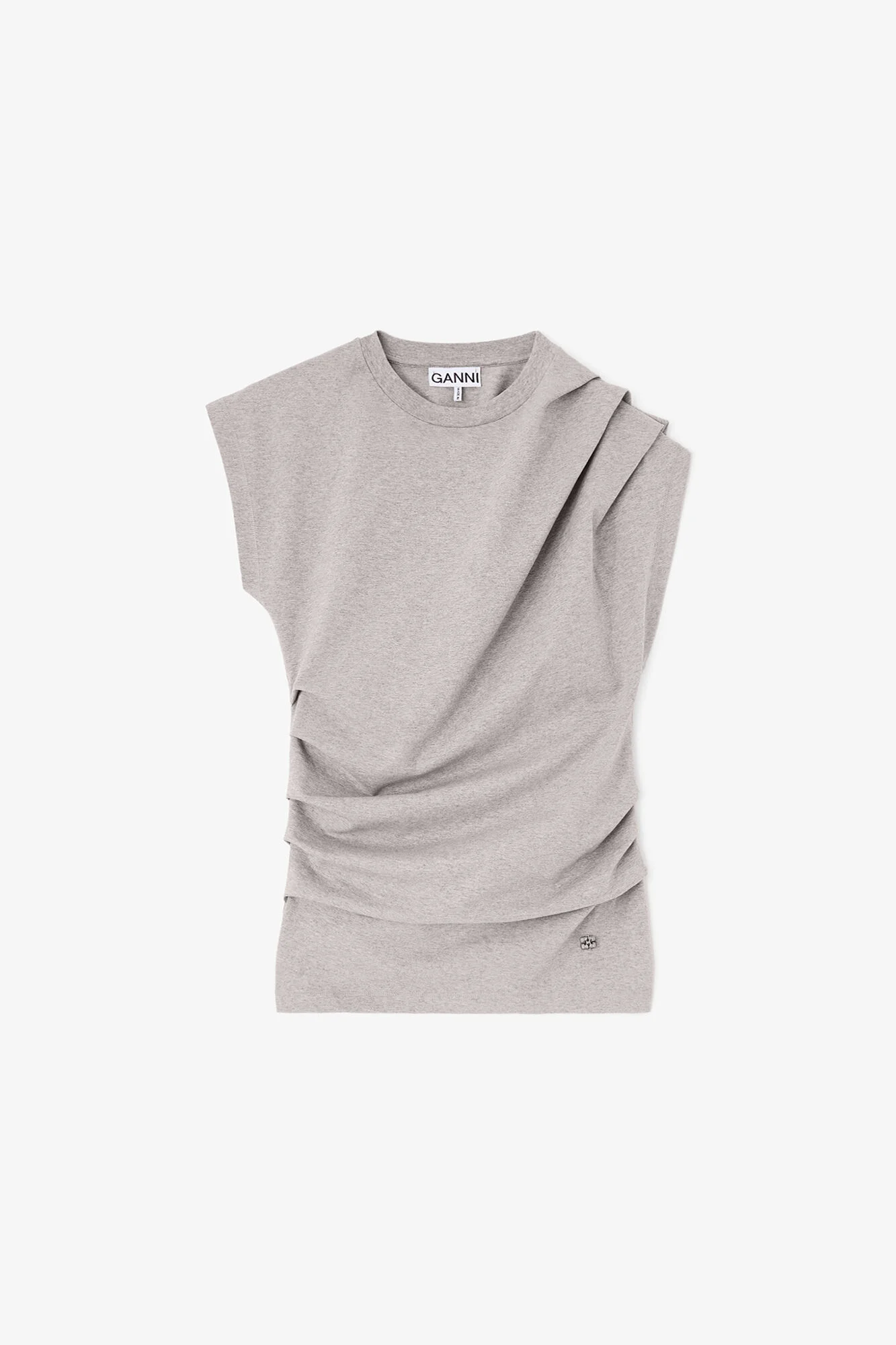 TOP IN DRAPED JERSEY - 1
