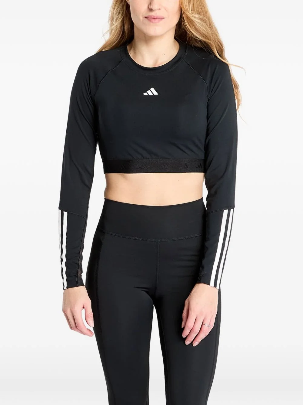 Hyperglam cropped long-sleeve top - 1