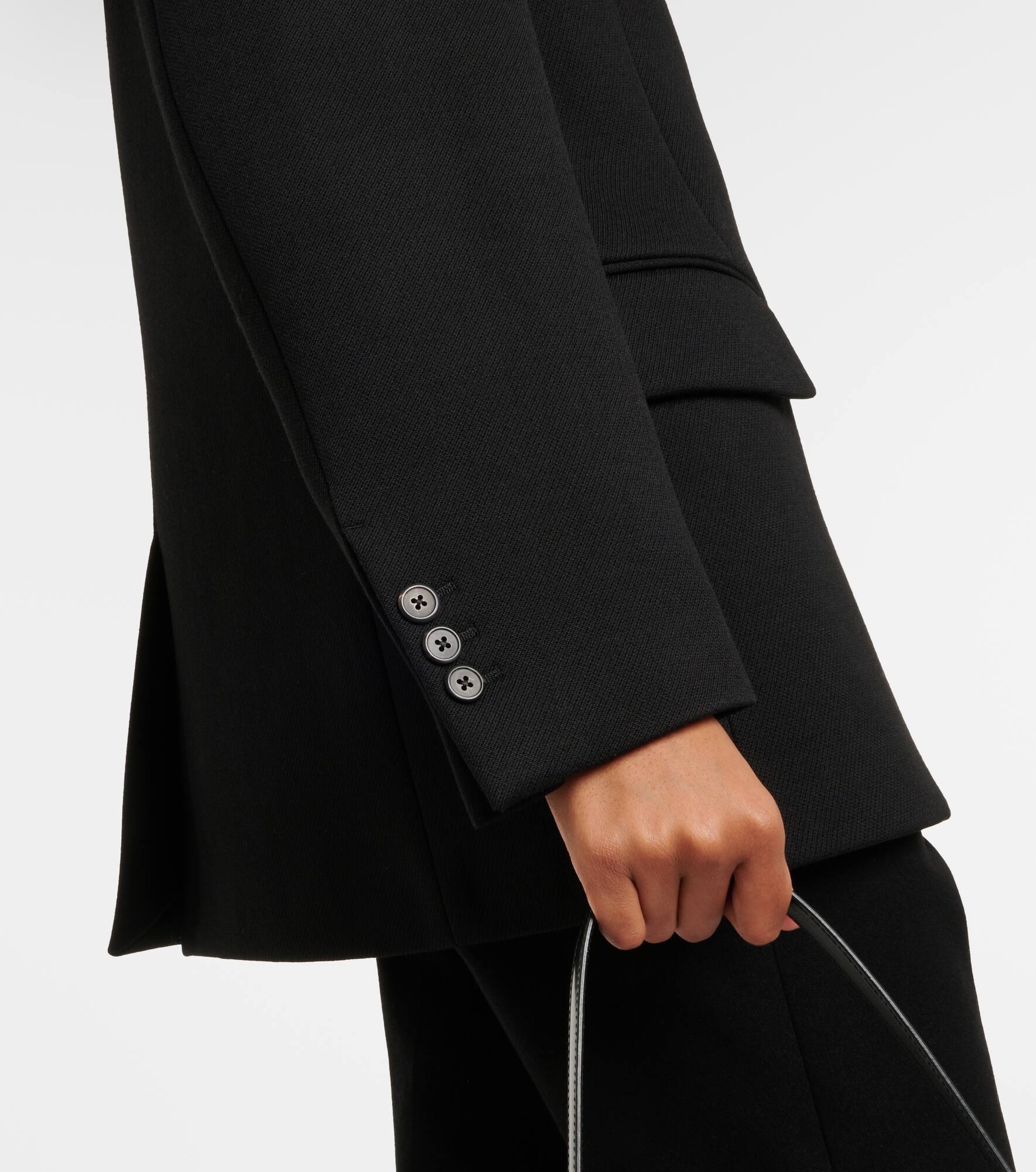 Wool gabardine blazer - 5