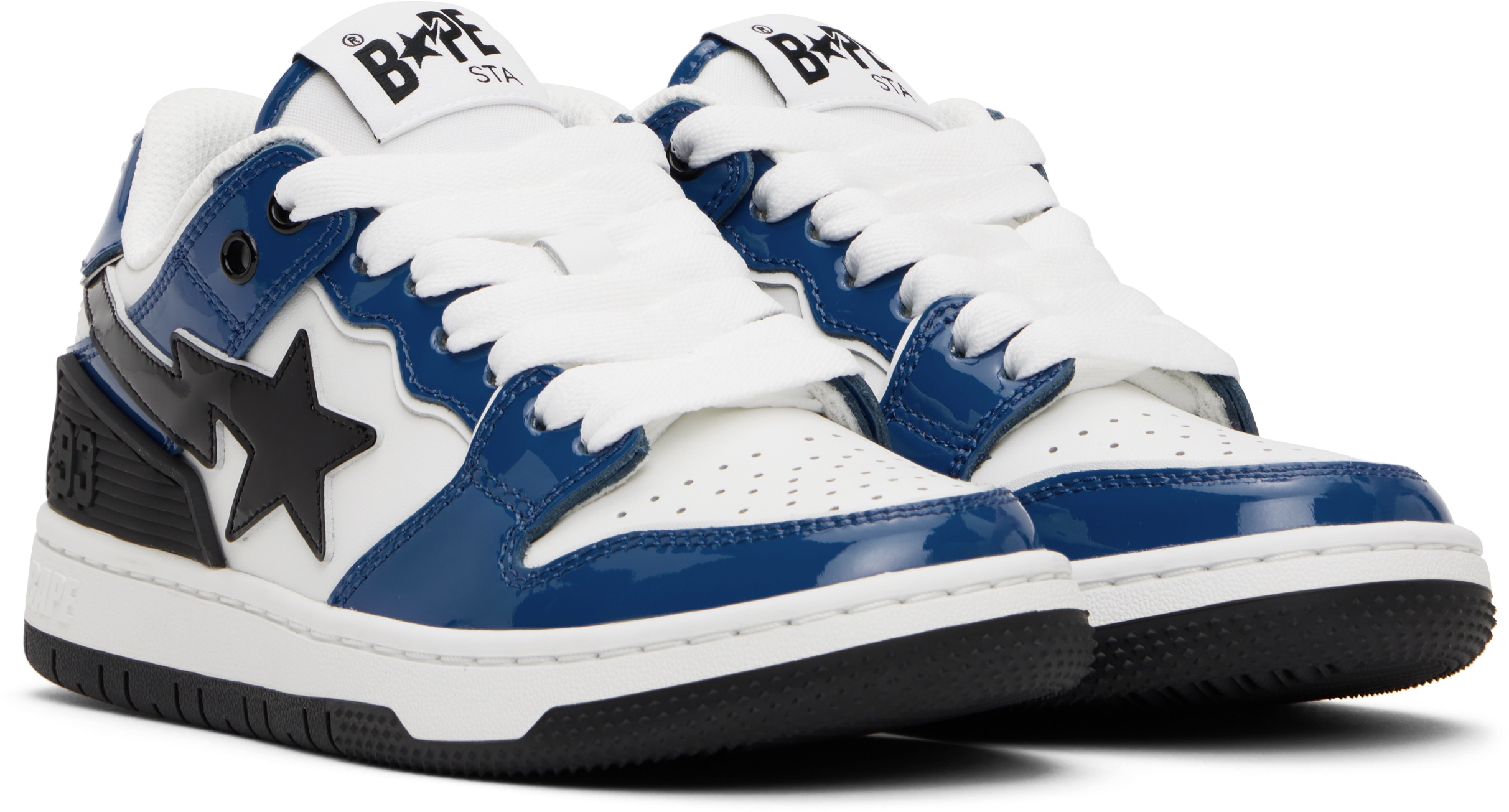Blue & White Sk8 Sta #2 Sneakers - 4