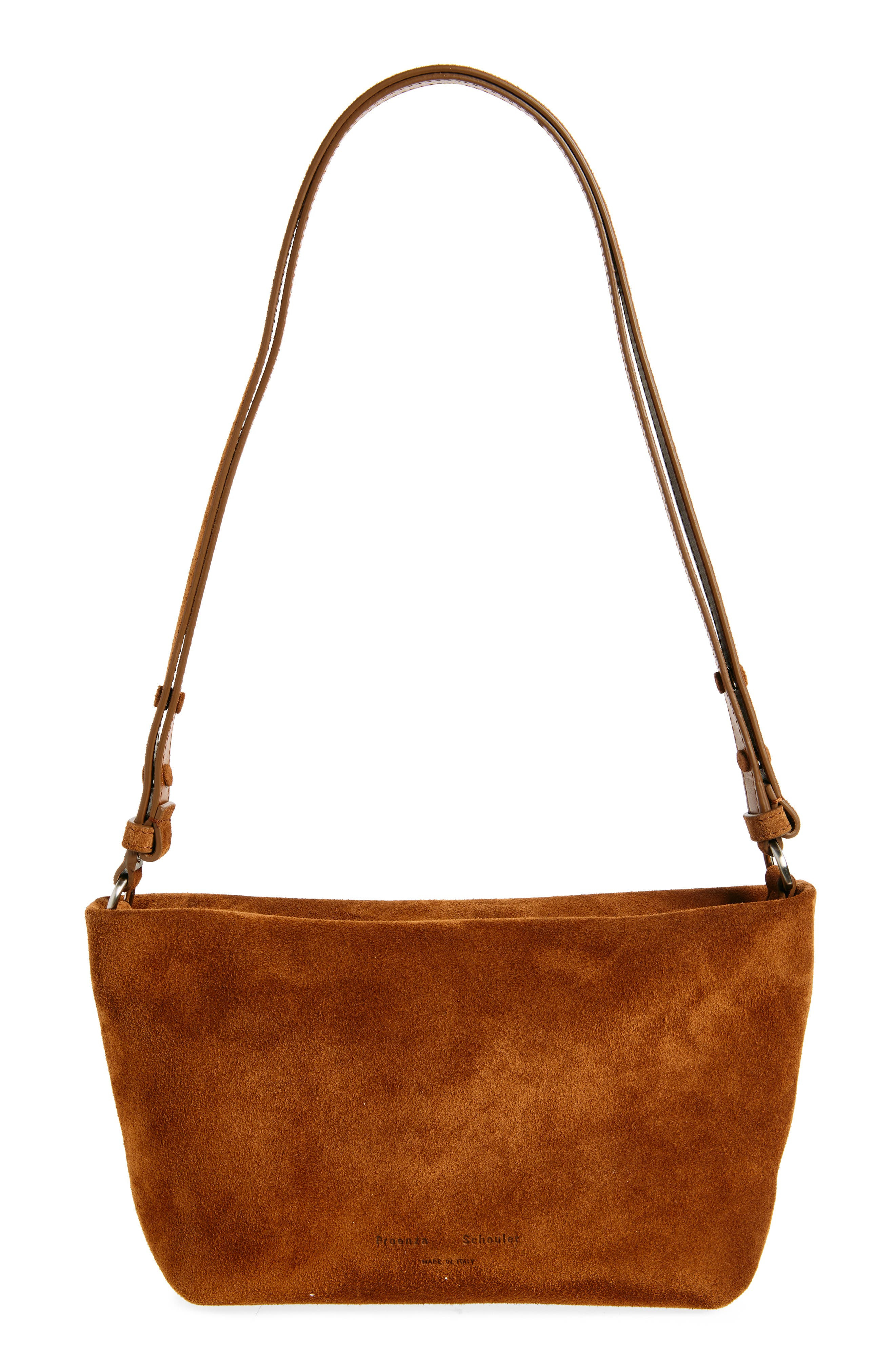 Proenza Schouler Bond Suede Shoulder Bag in Saddle at Nordstrom - 1