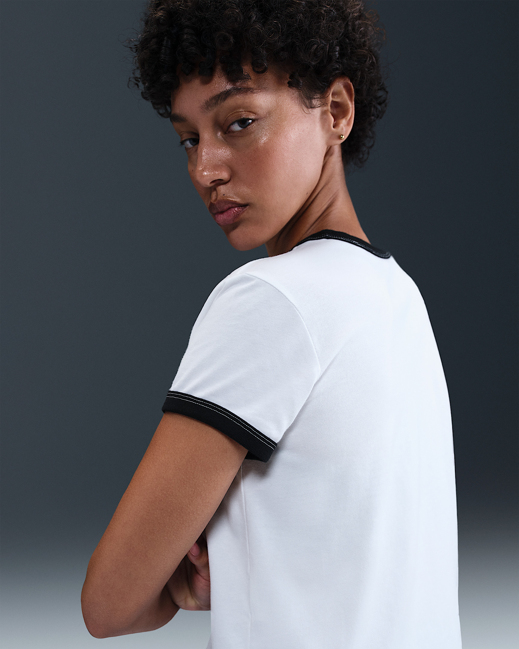 Nike Sportswear Women's Short-Sleeve Ringer T-Shirt - 2