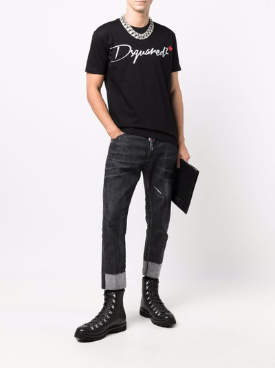 DSQUARED2 distressed slim-fit jeans outlook