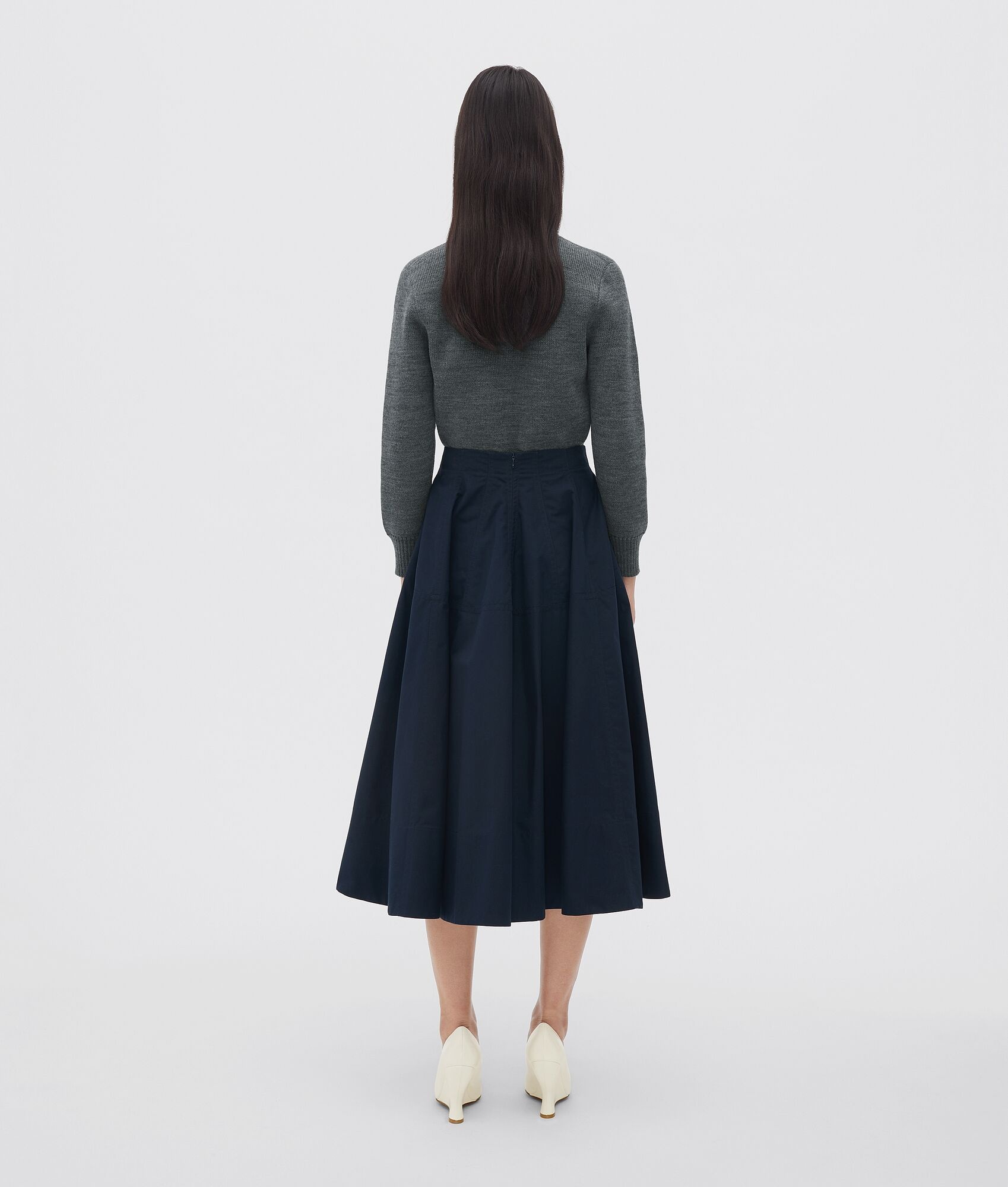 compact cotton skirt - 3