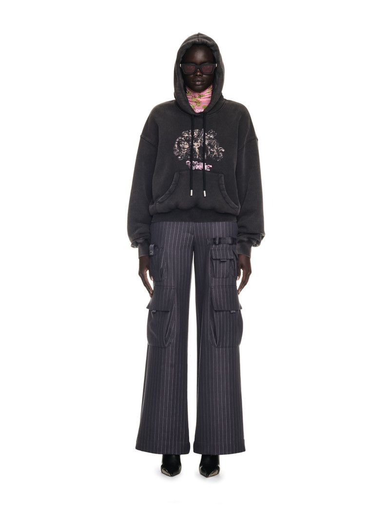 Off-White Washed Characters Over Hoodie outlook