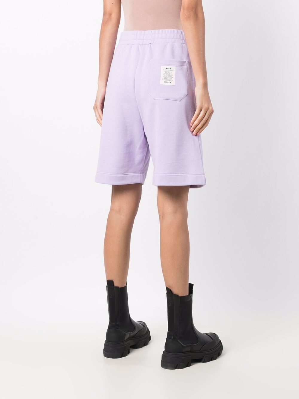 logo patch track shorts - 4