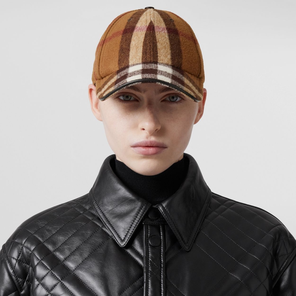 Check Wool Baseball Cap - 2