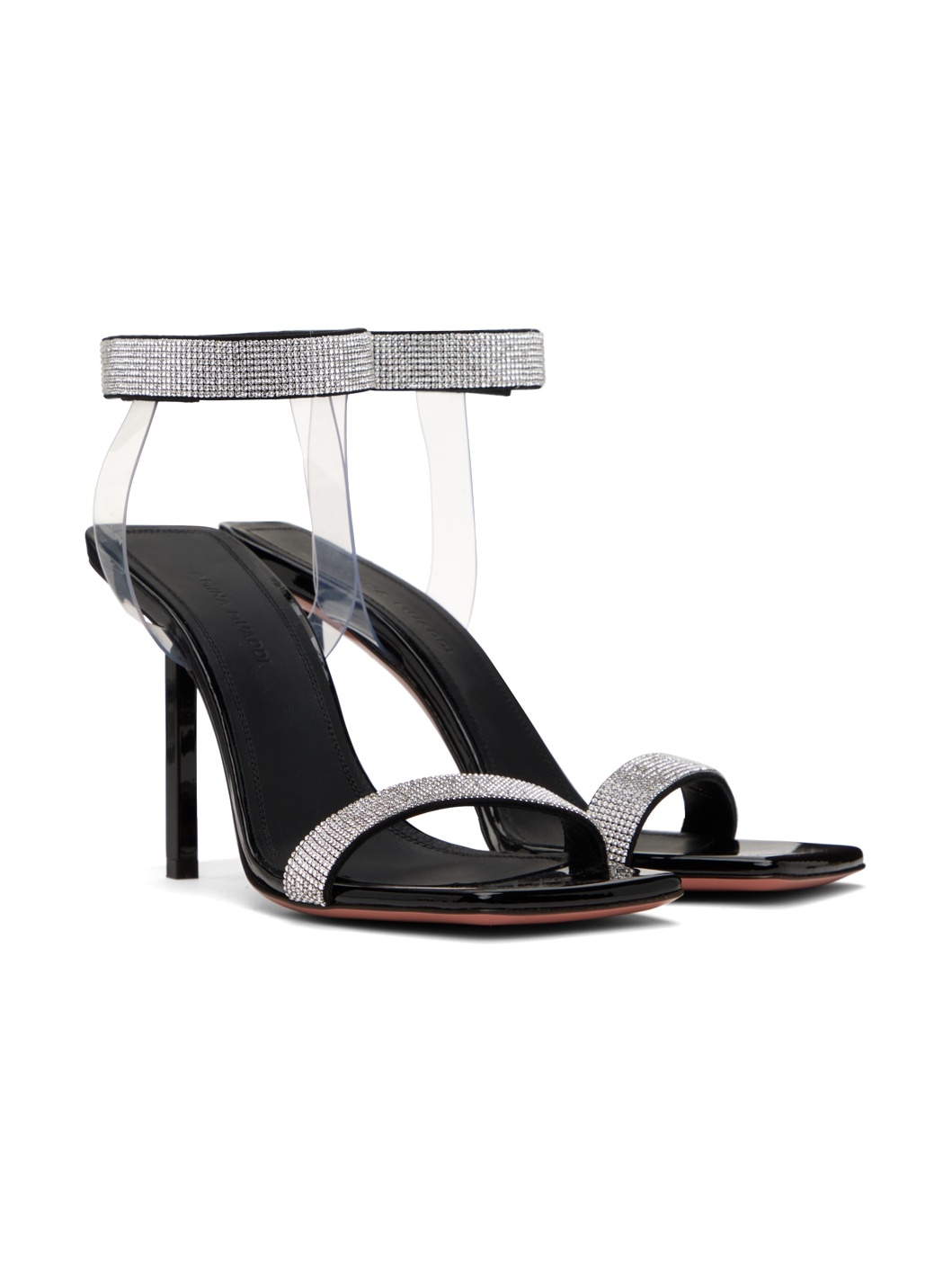 Black Rih Heeled Sandals - 4