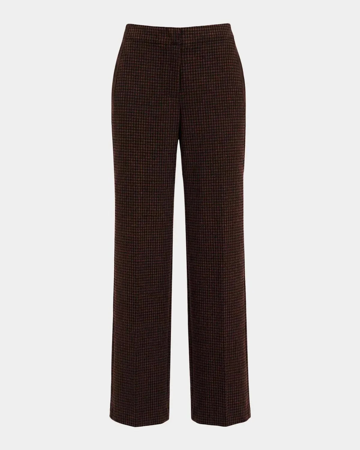 Alexander Flare-Leg Houndstooth Pants - 1