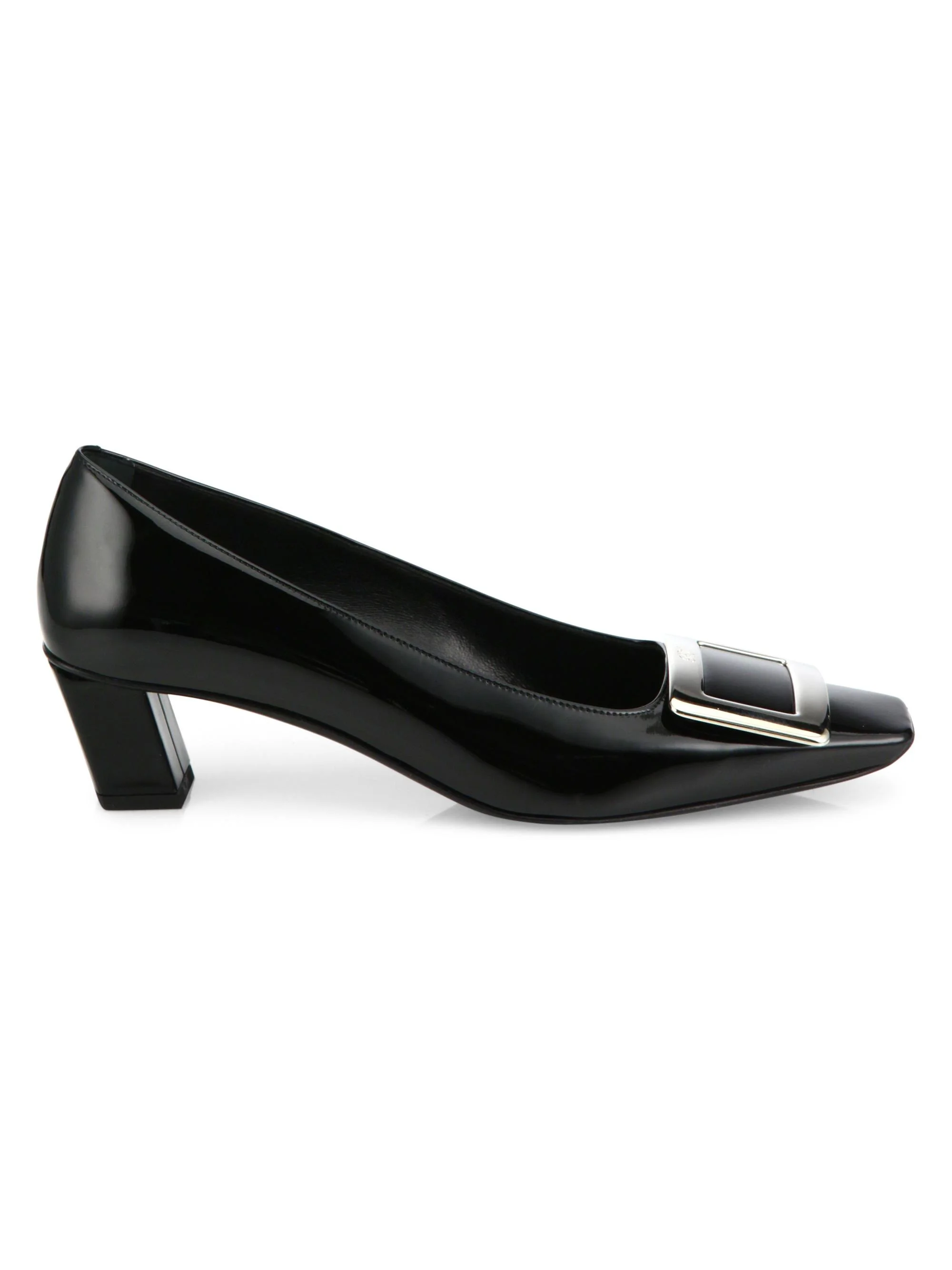 Women's 45MM Patent Leather Pumps - Black - 1