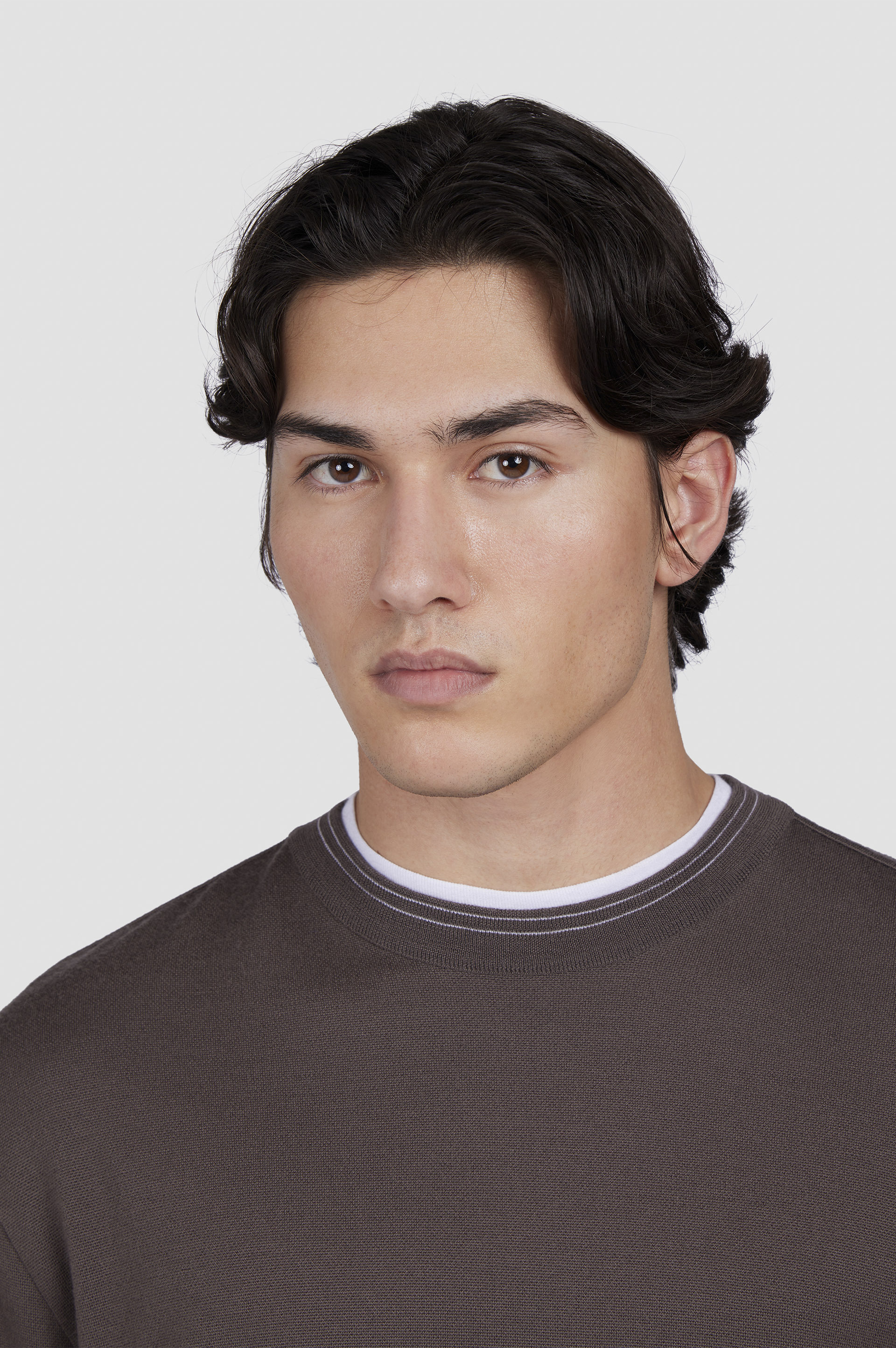 WOOL AND CASHMERE CREWNECK SWEATER - 4