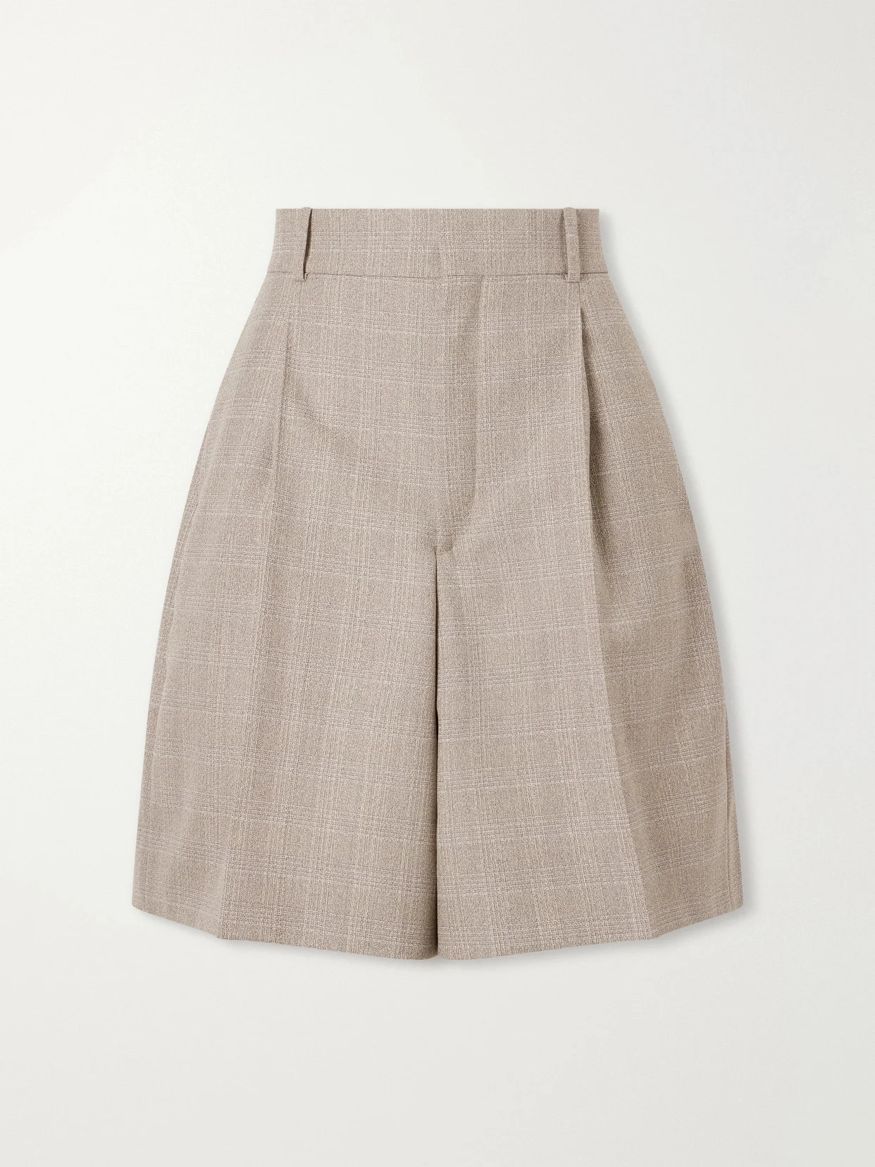Prince Of Wales Wool Knee-length Shorts - 1