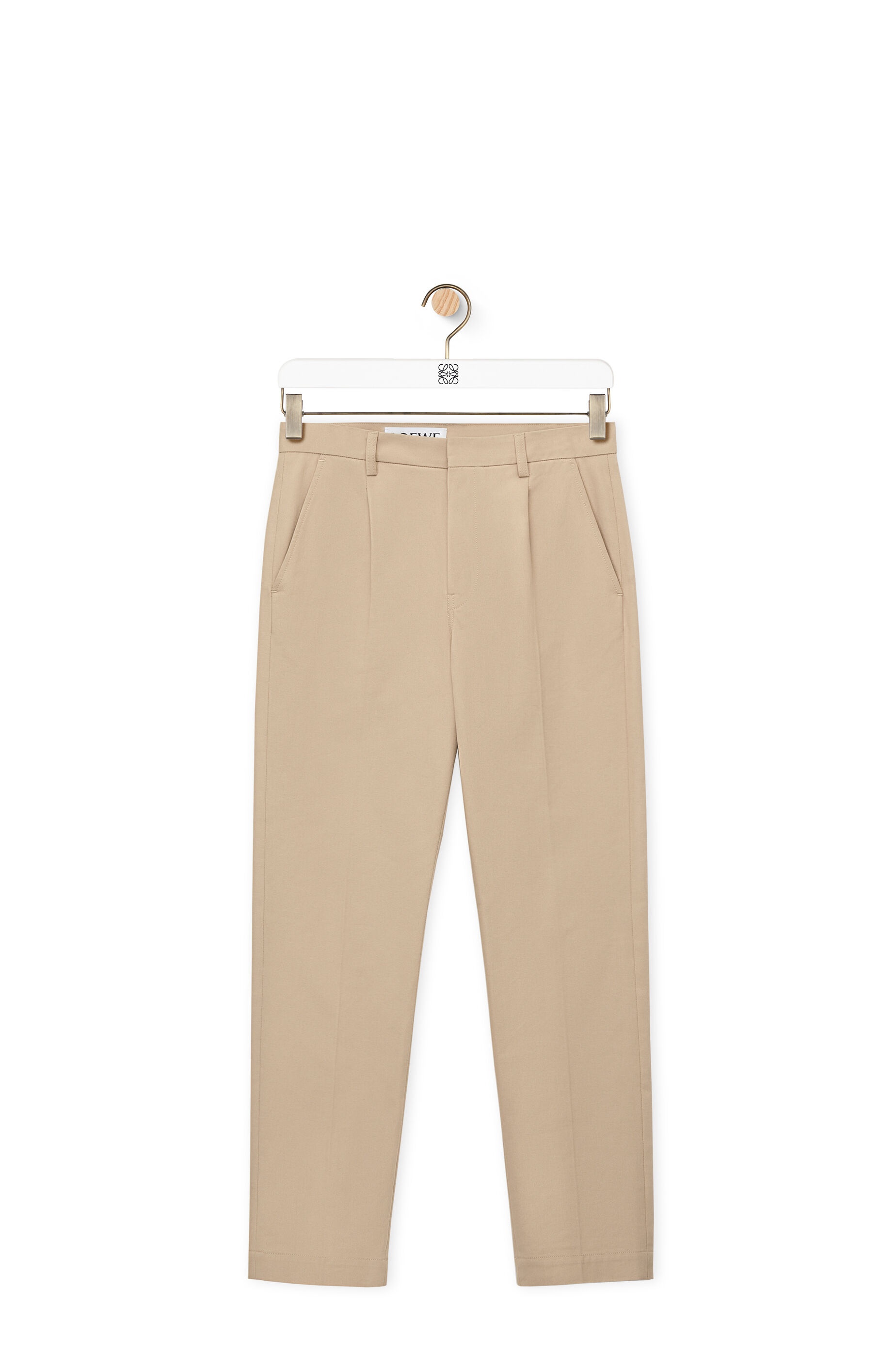 Tapered chino trousers in cotton - 1