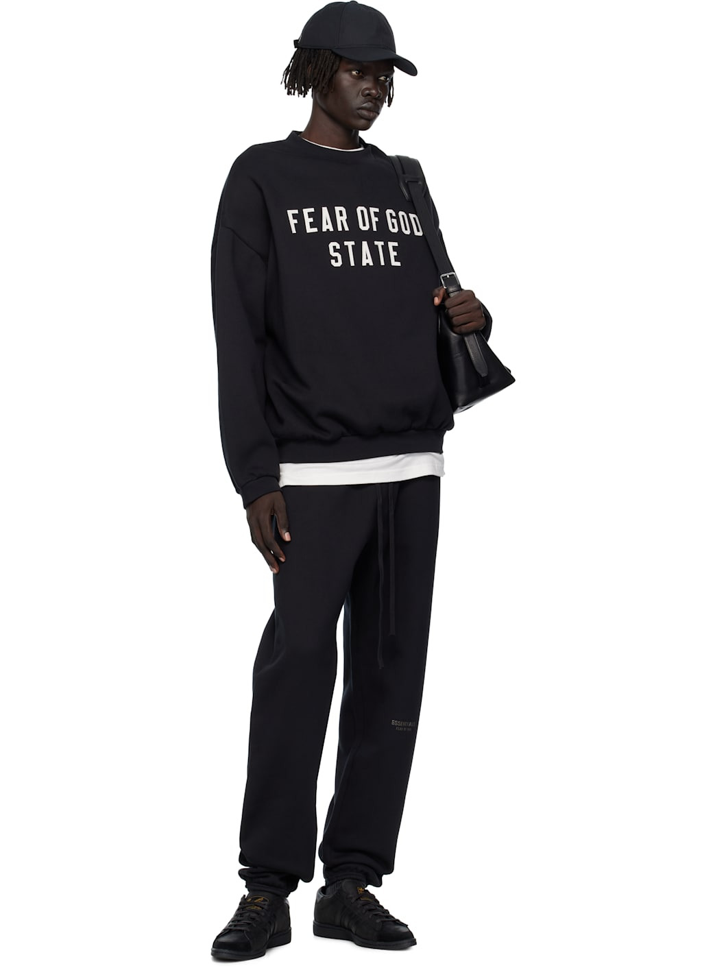 Black Vintage Fleece Sweatpants - 4