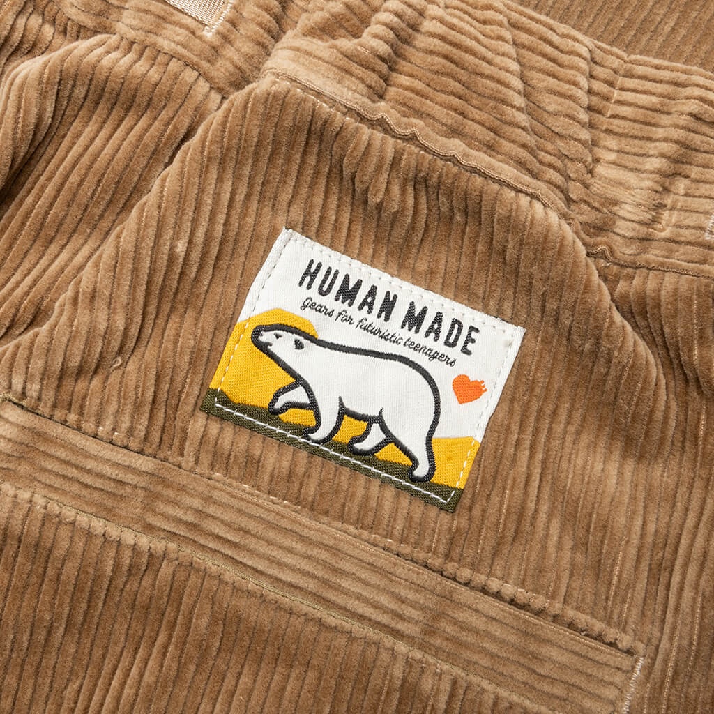 CORDUROY EASY PANTS - BEIGE - 4
