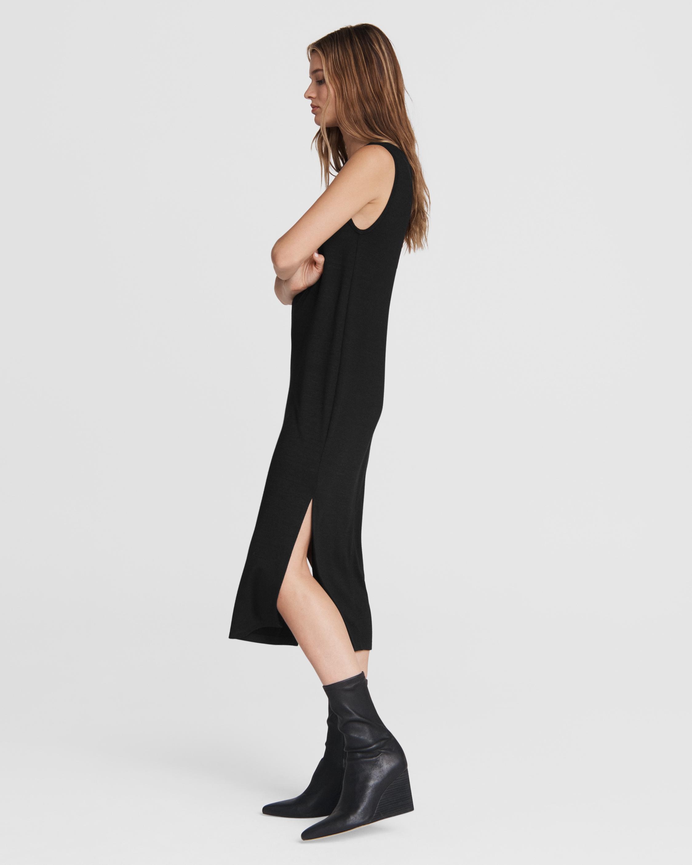 Knit Muscle Midi Dress
Rayon Dress - 3