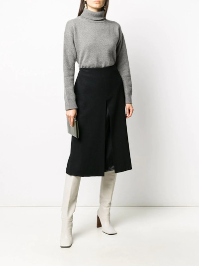 Jil Sander layered A-line with slit detail outlook