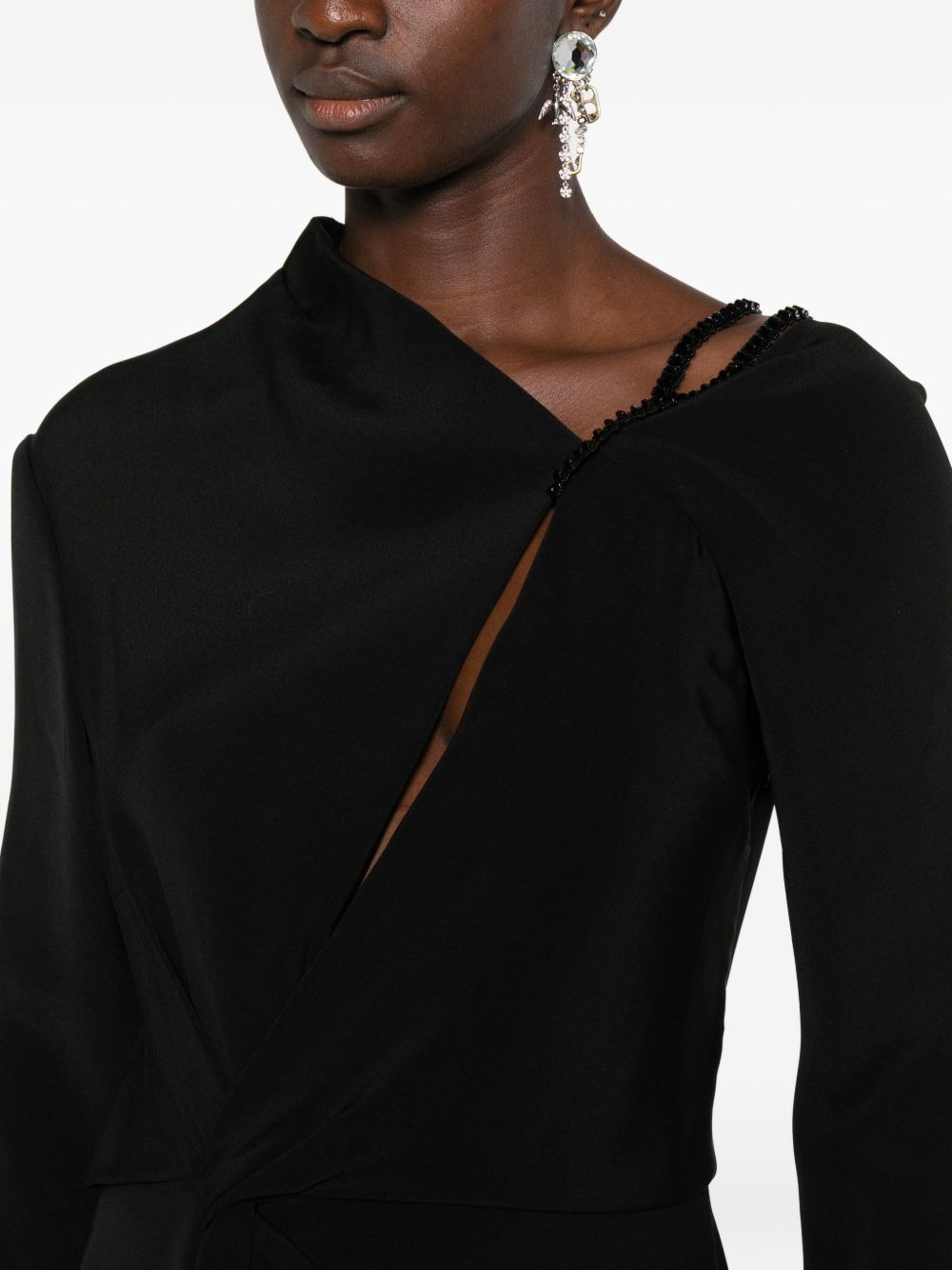 twisted asymmetric dress - 5