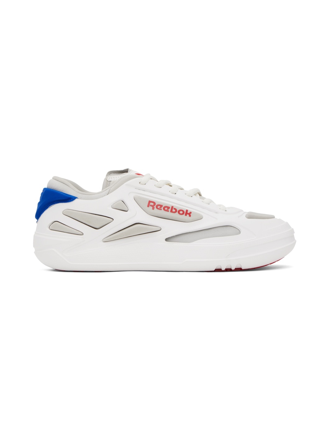 White & Blue Club C FWD Sneakers - 1