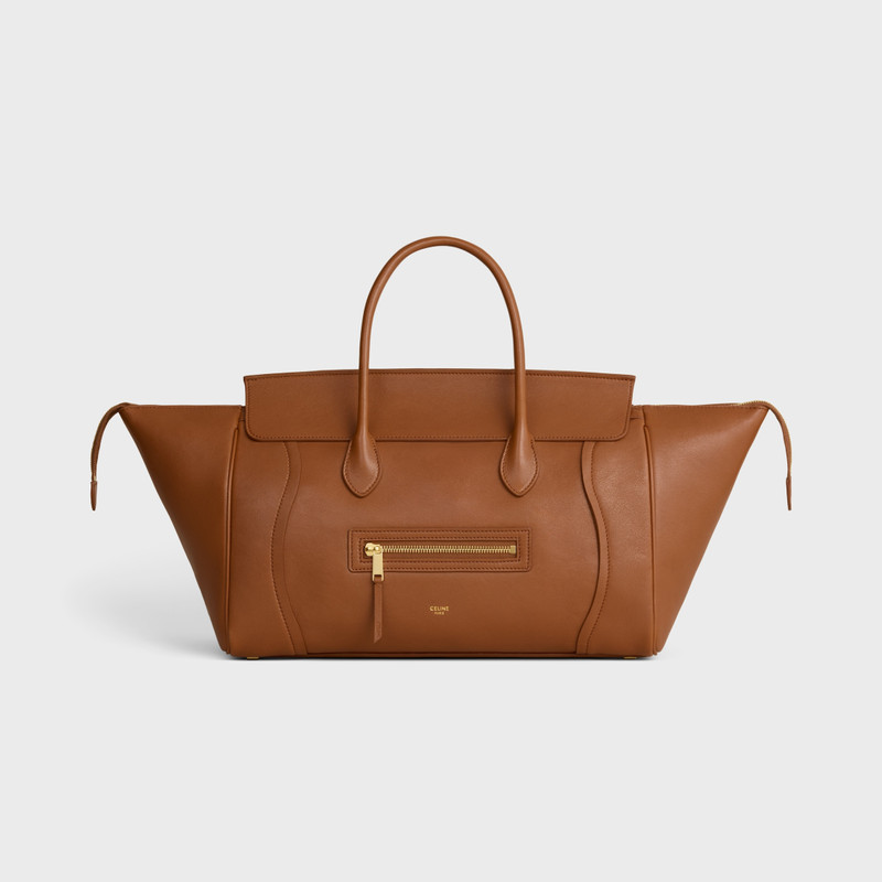 LUGGAGE IN SUPPLE SHINY LAMBSKIN 1