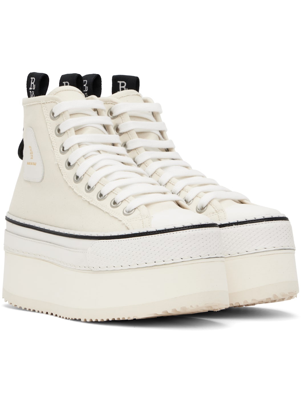 Off-White Courtney Platform High Top Sneakers - 4