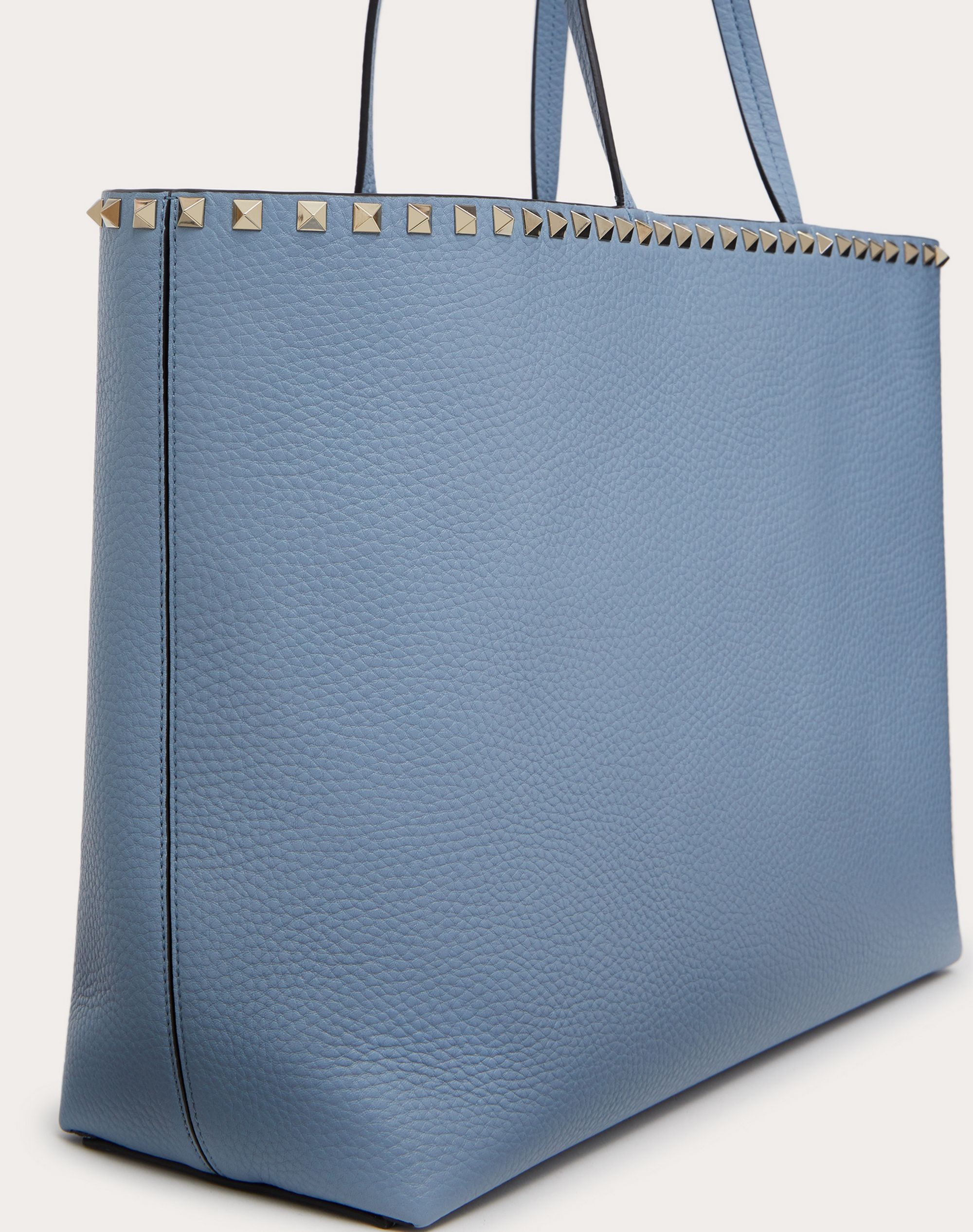 Rockstud Grainy Calfskin Tote Bag - 5