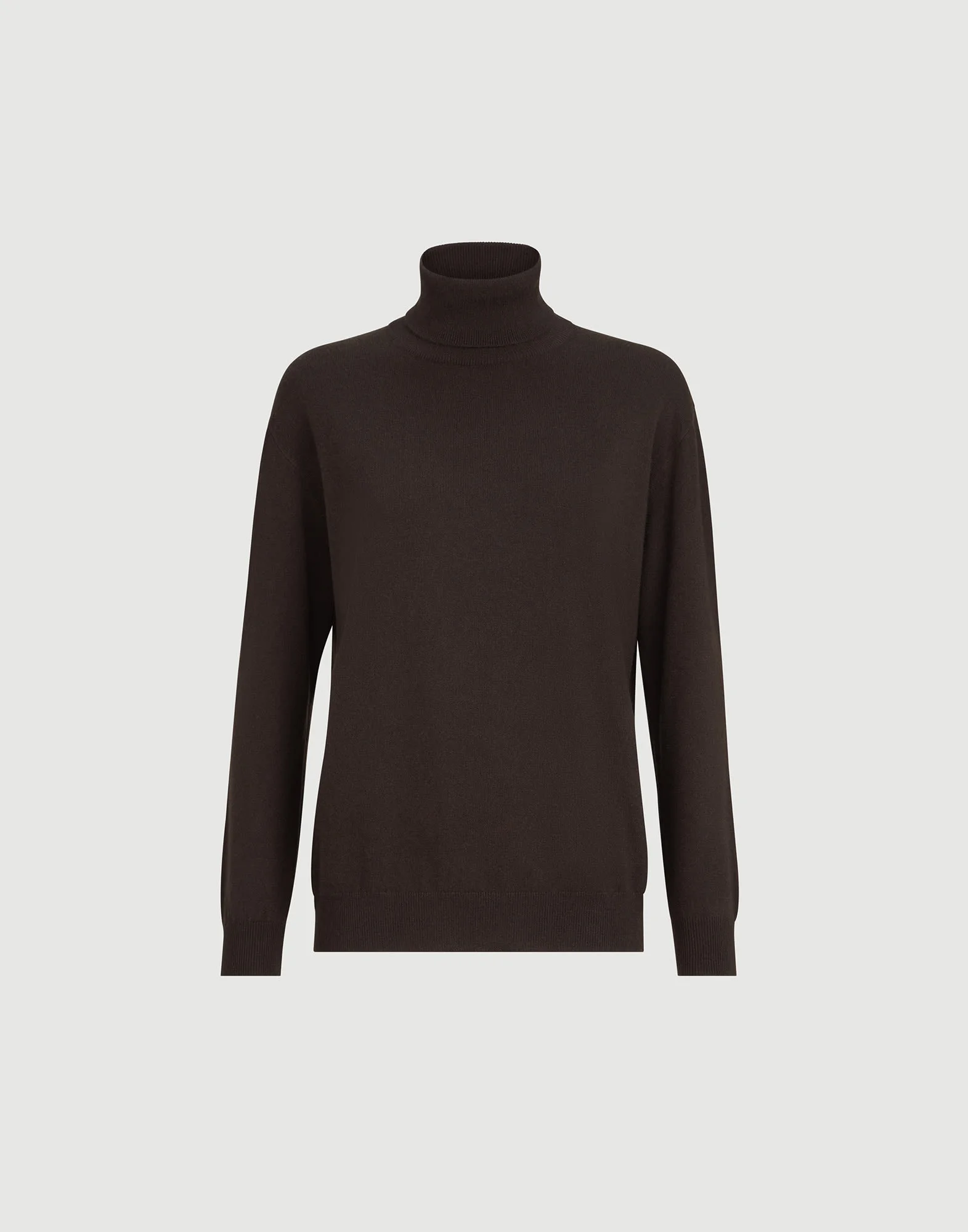 Cashmere turtleneck sweater with monili - 1