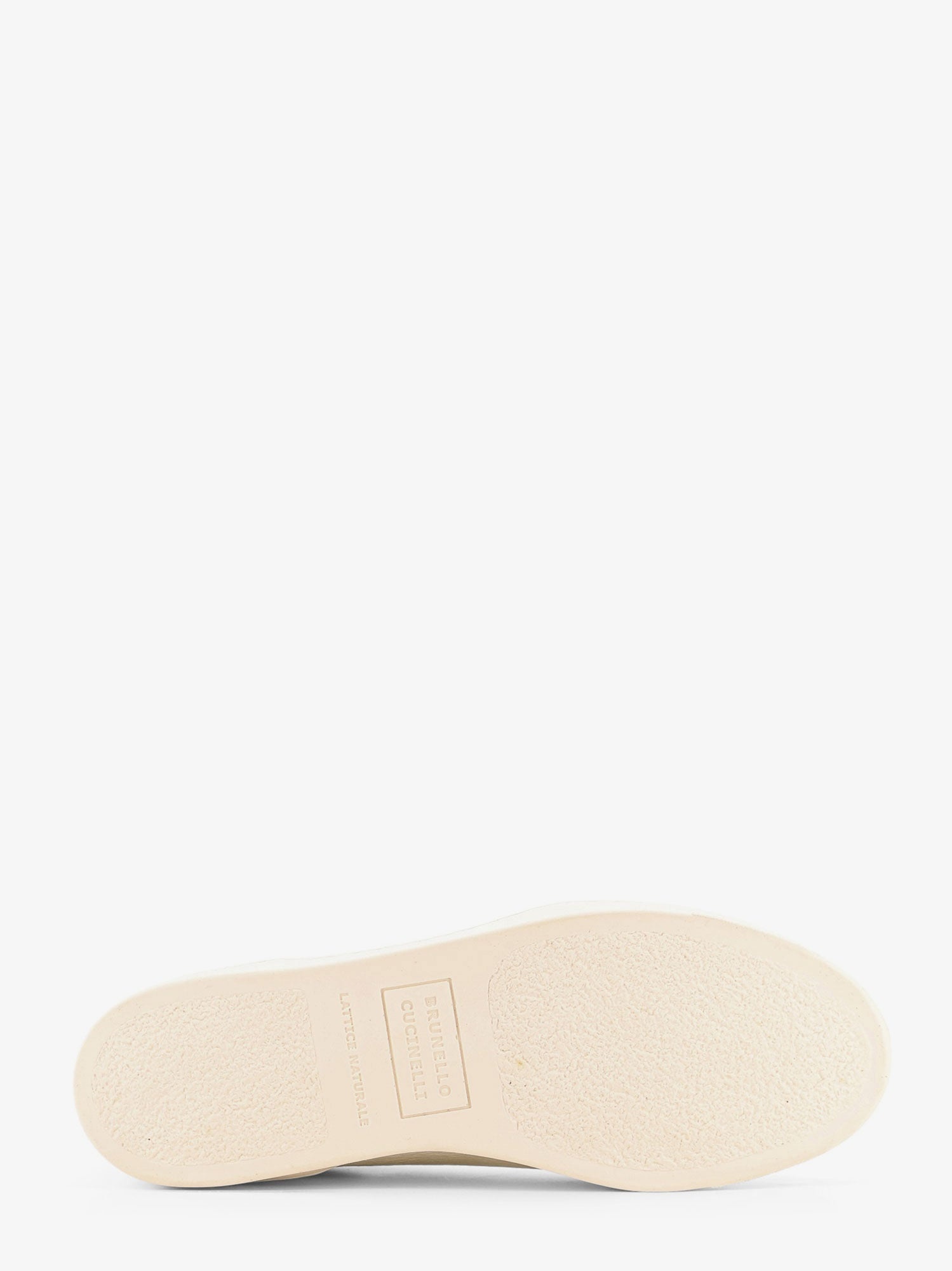 スニーカー BRUNELLO CUCINELLI Leather sneakers with back logo print Brunello Cucinelli logo-print Leather Sneakers | White