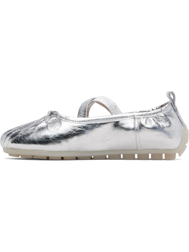 Simone Rocha Silver Grip Ballerina Flats outlook