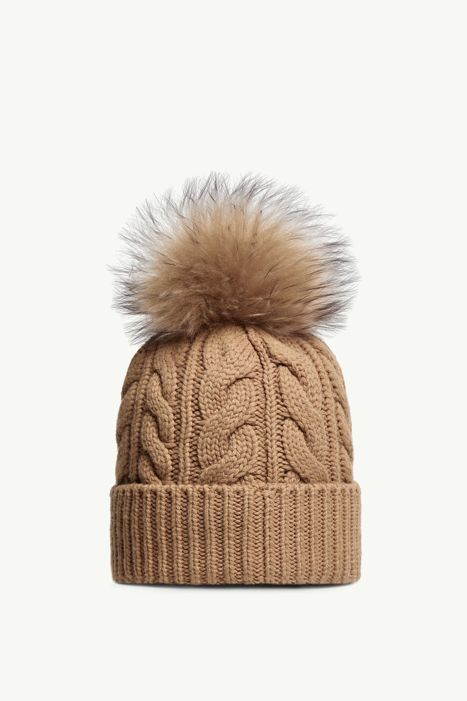 Wool & Cashmere Beanie with Pom Pom - 4