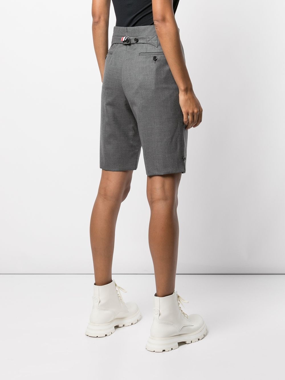 tailored high-waist shorts - 4