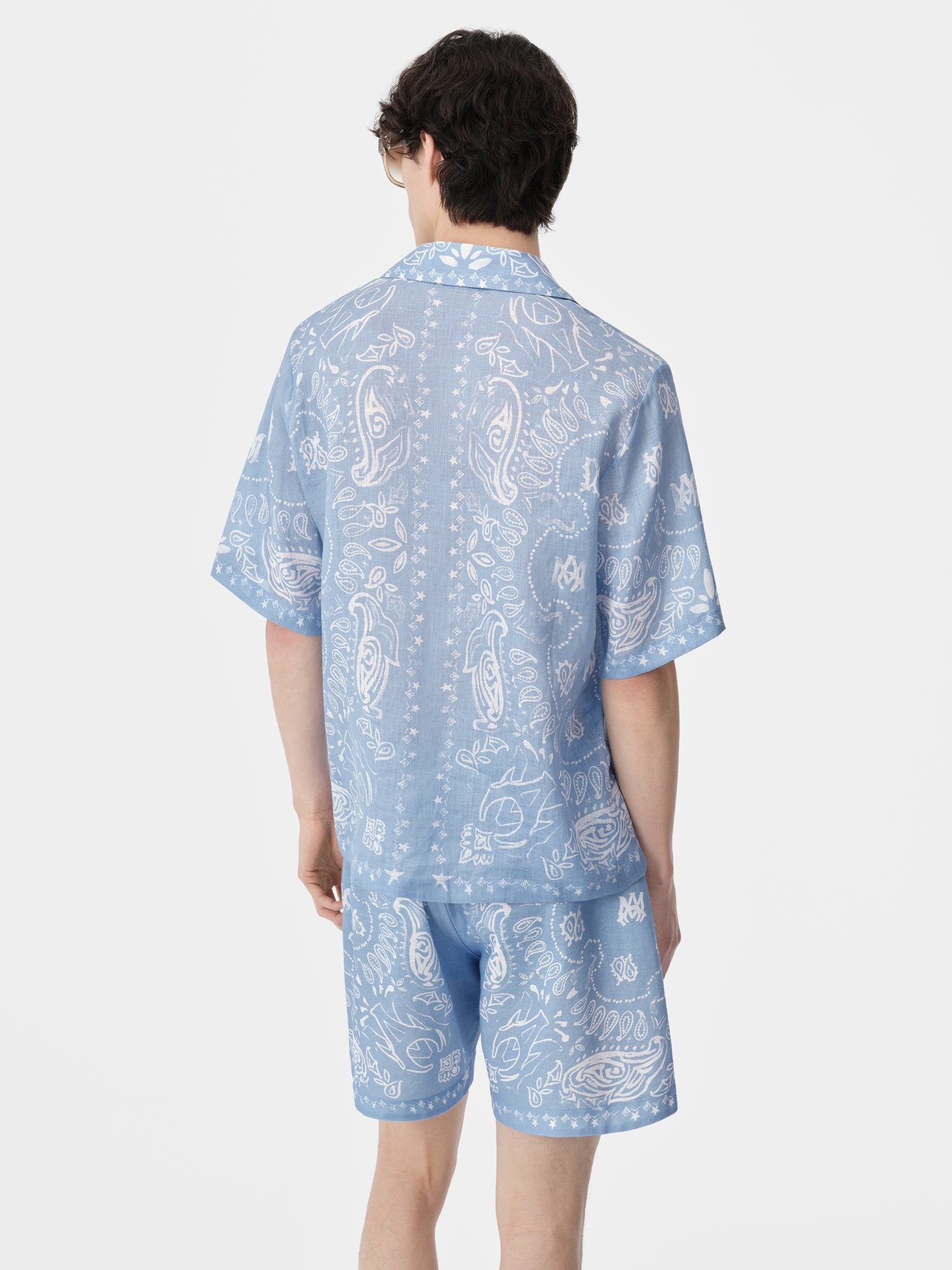 BANDANA WATERCOLOR CAMP SHIRT - 4