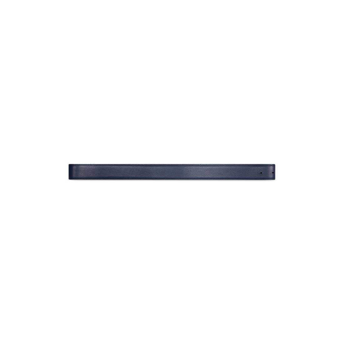 Men's Bb Reversible Belt In Grained Calfskin in Black - 2