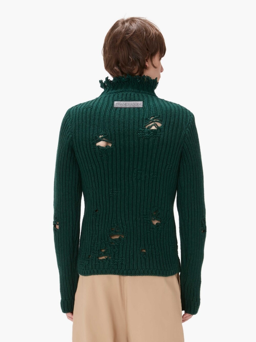FRINGE COLLAR DISTRESSED JUMPER - 3