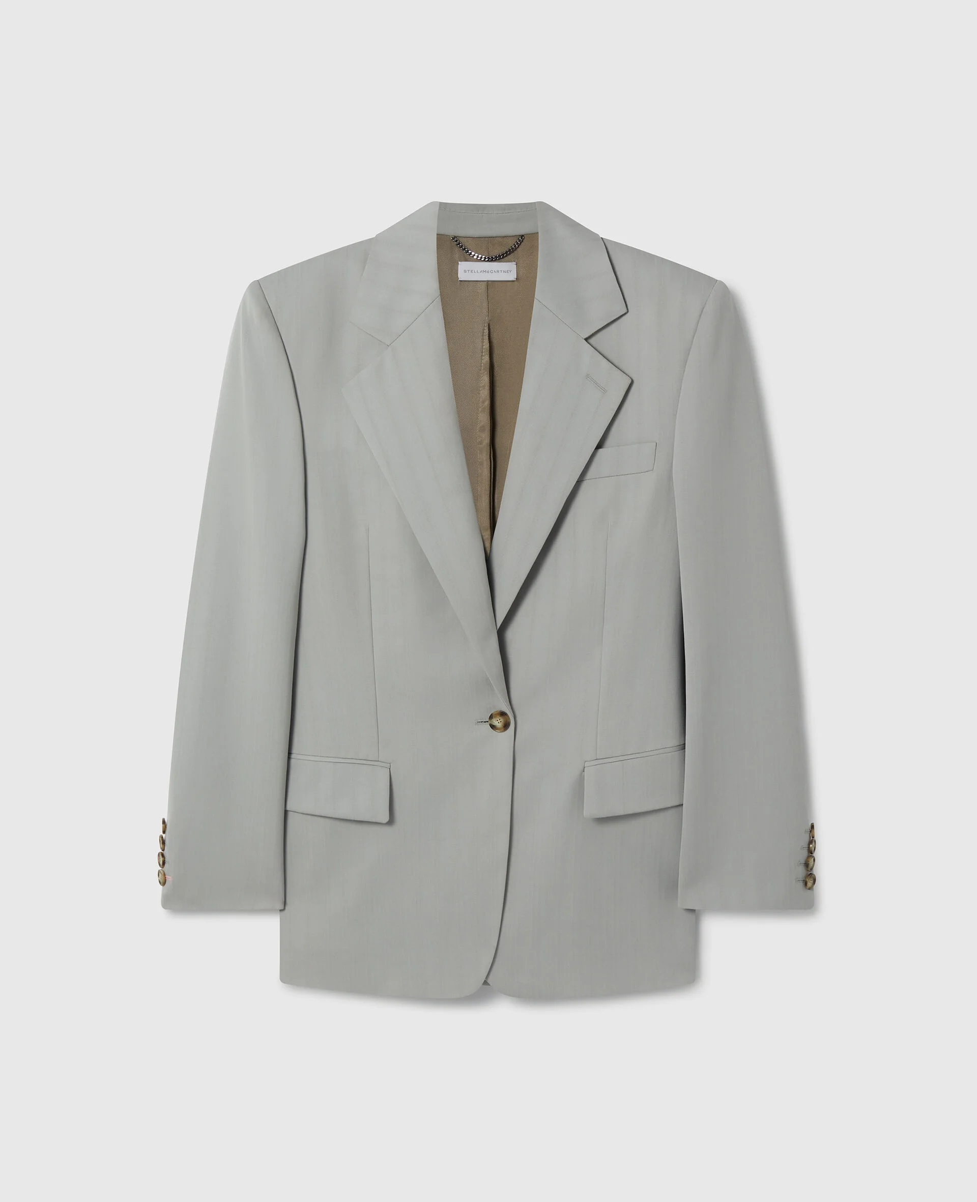 Single-Breasted Boyfriend Blazer - 1